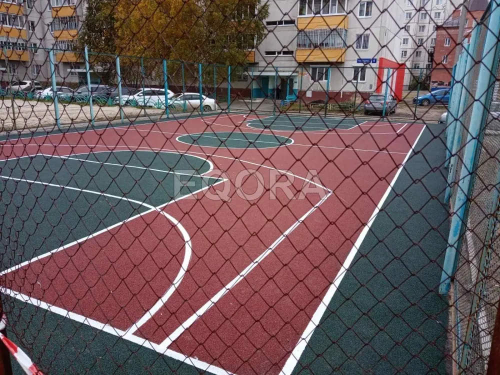 Резиновые покрытия из крошки для спортивных площадок в Копейске